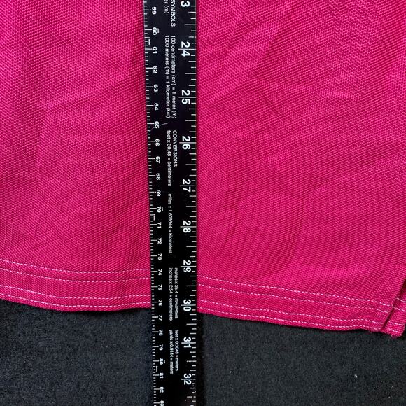 Tommy Bahama Mens Shirt Berry Pink Polo Short Sleeve Pima Cotton Large - Picture 9 of 12